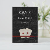 Cartes vvp de mariage Vegas standard 3,5 x 5 (Debout devant)