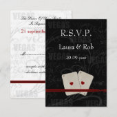 Cartes vvp de mariage Vegas standard 3,5 x 5 (Devant / Derrière)