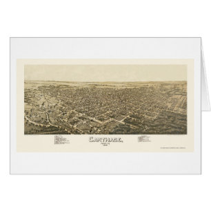 Carthage, carte panoramique de MOIS - 1891