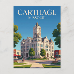 Carthage Historic Square Missouri Briefkaart