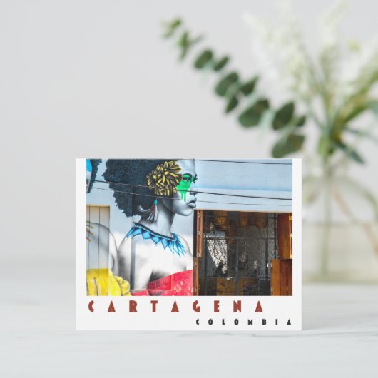 Carthagène, Colombie, Carte postale (Debout devant)