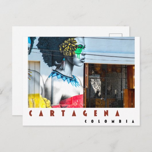 Carthagène, Colombie, Carte postale (Devant / Derrière)