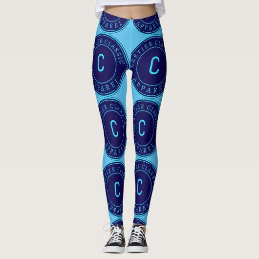 Cartier Classic logo blue Leggings (Voorkant)