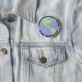 Cartografen regelen de wereld! ronde button 5,7 cm (In situ)