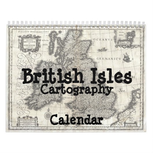 Cartografie-kalender van de Britse eilanden Kalender (Hoes)