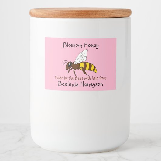 Cartographie Bee Blossom Honey Jar Étiquette (Devant)