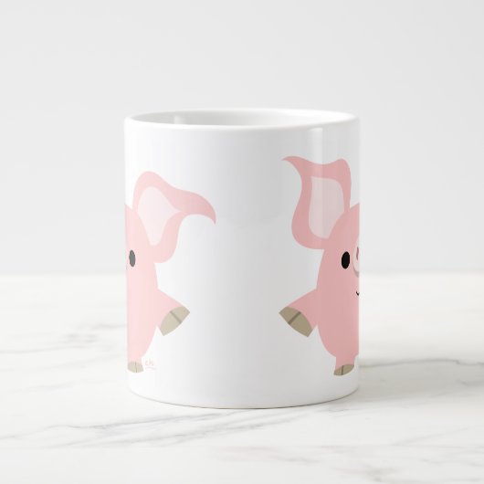 Cartographie de cochon Jumbo Mug (Devant)