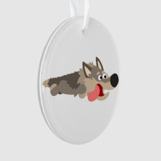 Cartographie de la flotte mignonne Wolf Ornement a