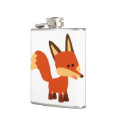 Cartographie en Astute Cute Fox Flacon de hanche (Gauche)