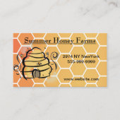 Cartographie Honeycomb abeilles Carte de visite de (Devant)