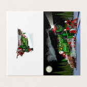 Cartographie train Noël Carte postale (Outside Unfolded)