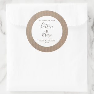 Carton à motifs floraux Étiquette savon personnali