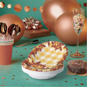 Carton bols en papier d'automne