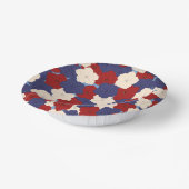 Carton bols en papier de pétunias patriotiques (Angulaire)