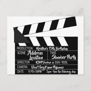 Carton clap de carte postale Invitation personnali