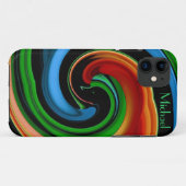 Carton couleur Abstrait visage iPhone 5 Coque (Dos (Horizontal))