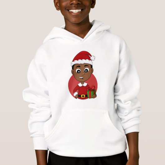Carton Cute African American Christmas boy (Devant)