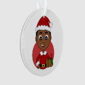 Carton Cute African American Christmas boy (devant)