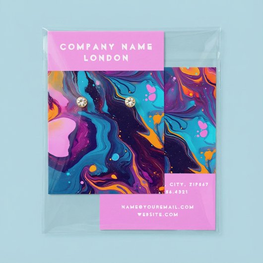 Carton d'affichage pour oreille à peinture liquide