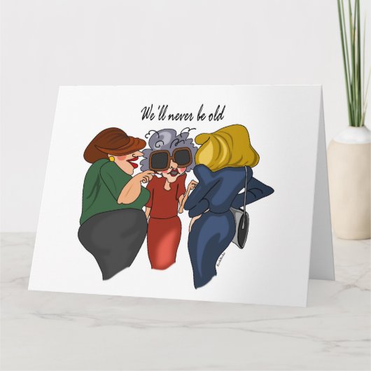 Carton d'Anniversaire Trois Gossipers Carte person (Devant)
