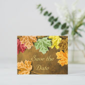 Carton de Faire-Part Automne Feuilles d'Automne (Debout devant)