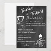 Carton de faire-part de fête après mariage (Devant / Derrière)