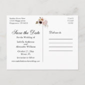 Carton de faire-part de mariage au format carte po (Dos)