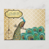 Carton de Faire-Part de Mariage Cage à Oiseaux ave (Dos)