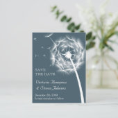 Carton de faire-part de pissenlit (Debout devant)