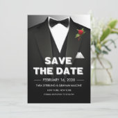 Carton de faire-part de tenue de soirée (Debout devant)