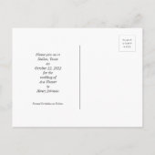 Carton de faire-part *Type captivant* (Dos)