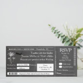 Carton de mariage Destination Billet Invitation RS (Debout devant)