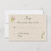 Carton de mariage indien hindou paon RSVP (Devant)