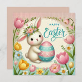 CARTON DE PAQUES OU INVITATION (Devant / Derrière)