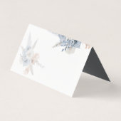 Carton de placement géométrique floral beige bleu  (Back)