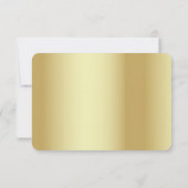 Carton de réponse à une invitation de mariage Luxe (Dos)
