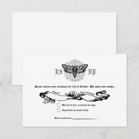 Carton de réponse Alchemy Gothic (Devant / Derrière)