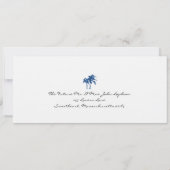 Carton de réponse Billet d'embarquement Invitation (Dos)