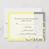 Carton de réponse correspondant au mariage en spir (Dos)