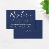 Carton de réponse de mariage en ligne Insert blanc (Bureau)