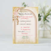 Carton de réponse élégant en terre cuite (Debout devant)