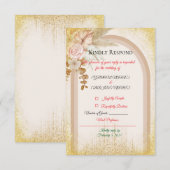 Carton de réponse élégant en terre cuite (Devant / Derrière)