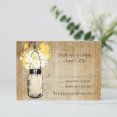 Carton de réponse Fleurs de champs et jarres de ma (Debout devant)