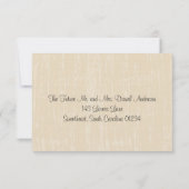 Carton de réponse Mason Jar & Fleurs des champs (Dos)