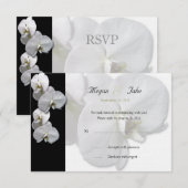 Carton de réponse Orchidée Blanche (Devant / Derrière)