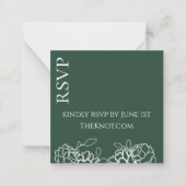 Carton de réponse pour invitation de mariage à des (Devant)