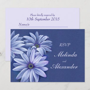 Carton de réponse pour invitation de mariage Daisy