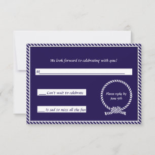 Carton de réponse pour le mariage