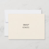 Carton de réponse Rêverie de pavot (Dos)