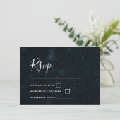 Carton de réponse RSVP pour invitation de mariage (Debout devant)
